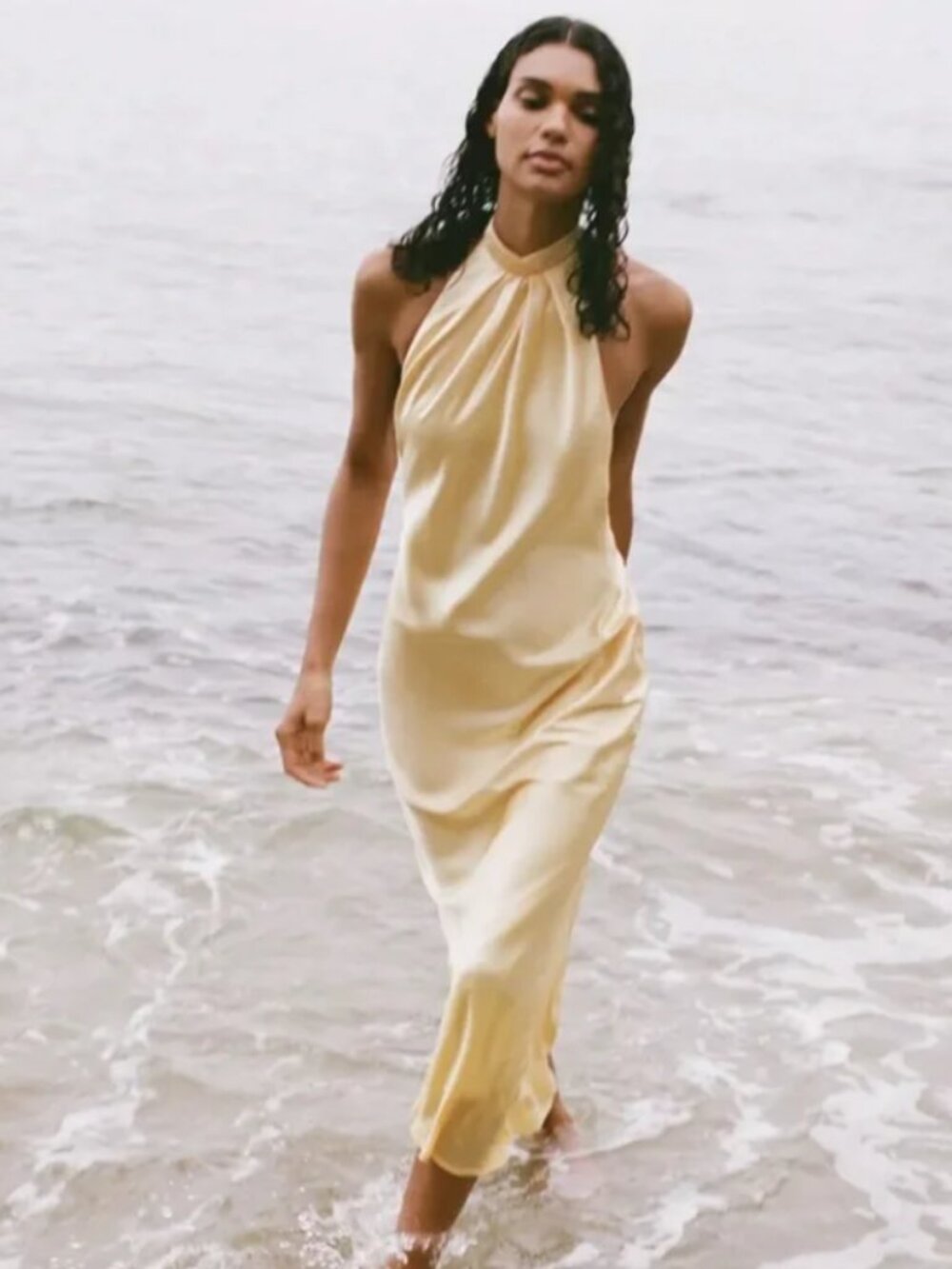 Zara yellow maxi dress